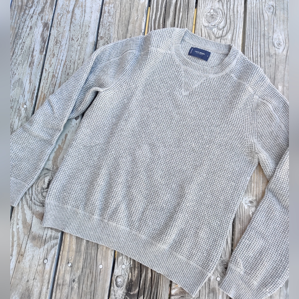 Lucky Brand Waffle Sweater Sz S